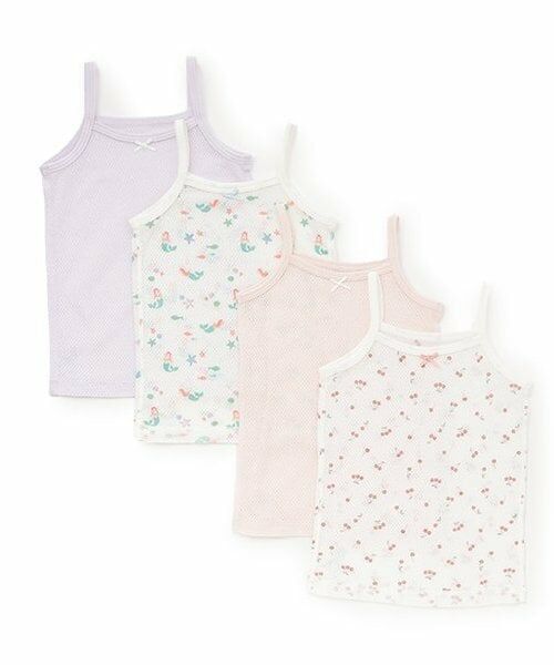 petit main / プティマイン その他インナー・ルームウェア | 【弱酸性】メッシュキャミ肌着2P | 詳細7