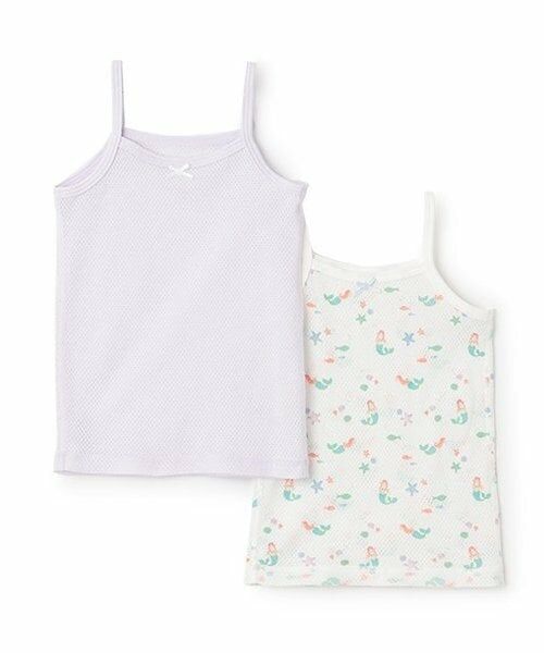 petit main / プティマイン その他インナー・ルームウェア | 【弱酸性】メッシュキャミ肌着2P（ラベンダー）