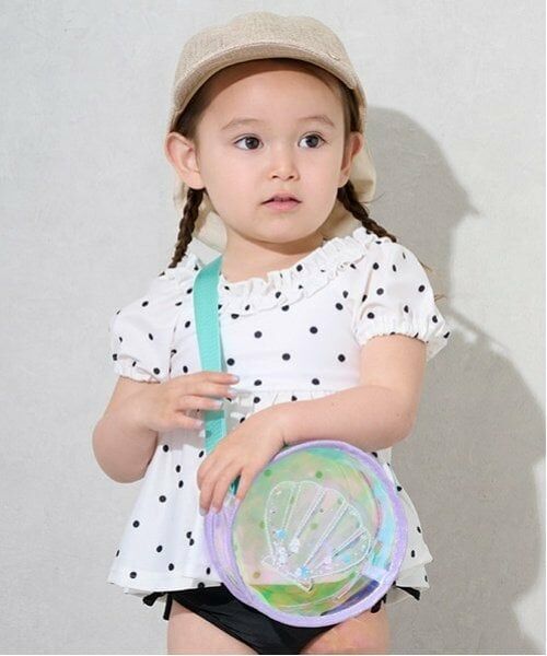 petit main / プティマイン ショルダーバッグ | キラキラモチーフポシェット（ライト グリーン）