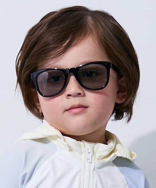 petit main / プティマイン サングラス・メガネ | ウェリントン風ファッショングラス（黒）