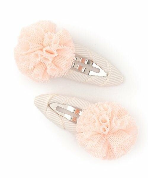 petit main / プティマイン ヘアピン | ポンポンヘアピン 2P（ライト ピンク）