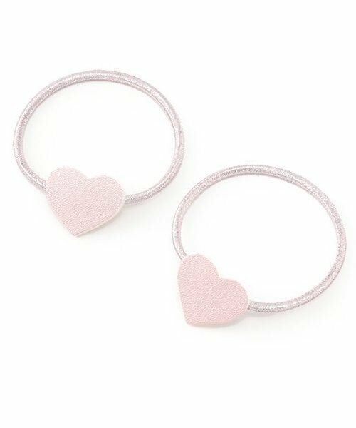 petit main / プティマイン ヘアゴム・シュシュ | ハートヘアゴム（ライト ピンク）