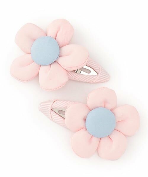 petit main / プティマイン ヘアピン | お花ヘアピン（ピンク）