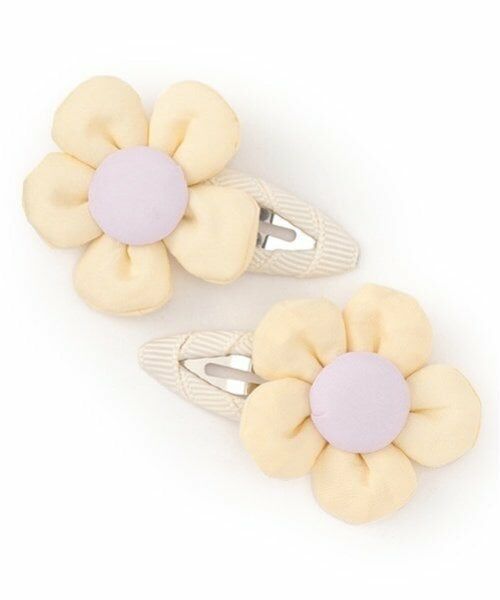 petit main / プティマイン ヘアピン | お花ヘアピン（黄）