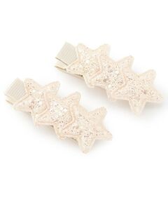 petit main / プティマイン ヘアピン | ラメ星ヘアクリップ2P