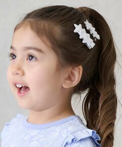 petit main / プティマイン ヘアピン | ラメ星ヘアクリップ2P
