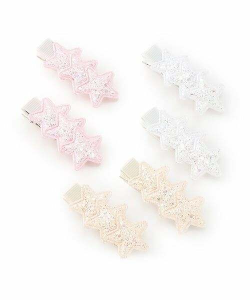 petit main / プティマイン ヘアピン | ラメ星ヘアクリップ2P | 詳細4