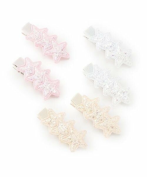 petit main / プティマイン ヘアピン | ラメ星ヘアクリップ2P | 詳細5