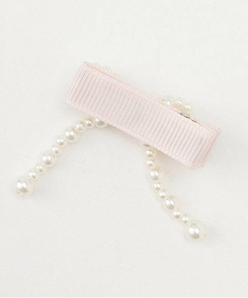 petit main / プティマイン ヘアピン | パールリボンヘアクリップ2P | 詳細1