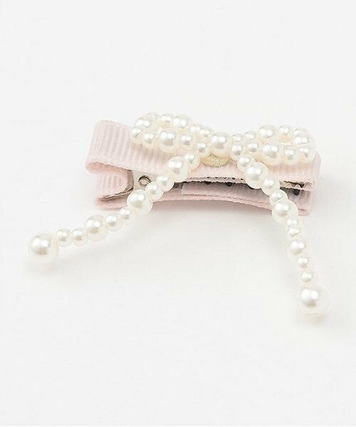 petit main / プティマイン ヘアピン | パールリボンヘアクリップ2P | 詳細2