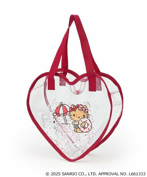 petit main / プティマイン トートバッグ | 【サンリオキャラクターズ】キラキラハート型クリアバッグ | 詳細10