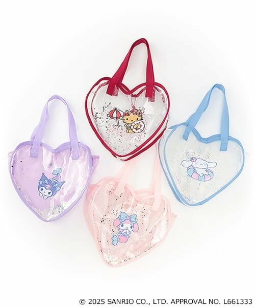 petit main / プティマイン トートバッグ | 【サンリオキャラクターズ】キラキラハート型クリアバッグ | 詳細21
