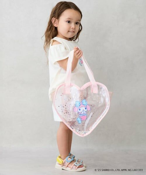 petit main / プティマイン トートバッグ | 【サンリオキャラクターズ】キラキラハート型クリアバッグ | 詳細5