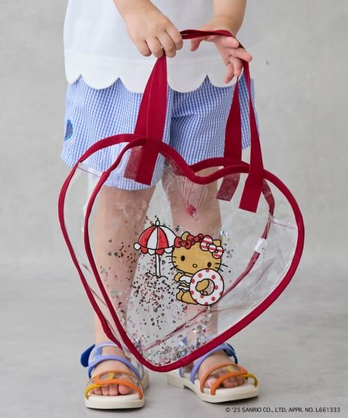 petit main / プティマイン トートバッグ | 【サンリオキャラクターズ】キラキラハート型クリアバッグ | 詳細8