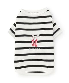 petit main / プティマイン ペットグッズ | 【DOG】バレリーナ刺しゅうTシャツ