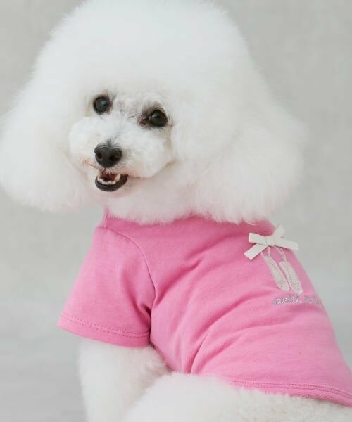 petit main / プティマイン ペットグッズ | 【DOG】バレリーナ刺しゅうTシャツ | 詳細4