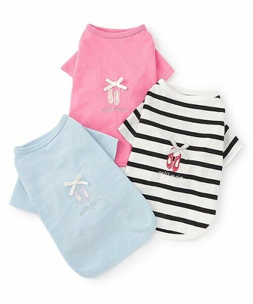 petit main / プティマイン ペットグッズ | 【DOG】バレリーナ刺しゅうTシャツ | 詳細9