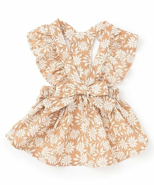 petit main / プティマイン ペットグッズ | 【リンク】【DOG】 肩フリルワンピ（薄ベージュ）