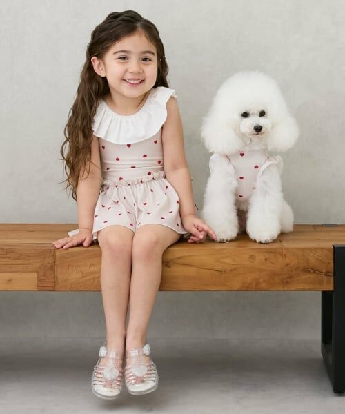 petit main / プティマイン ハンカチ | 【DOG】【SWIM】肩フリル柄タンク | 詳細4