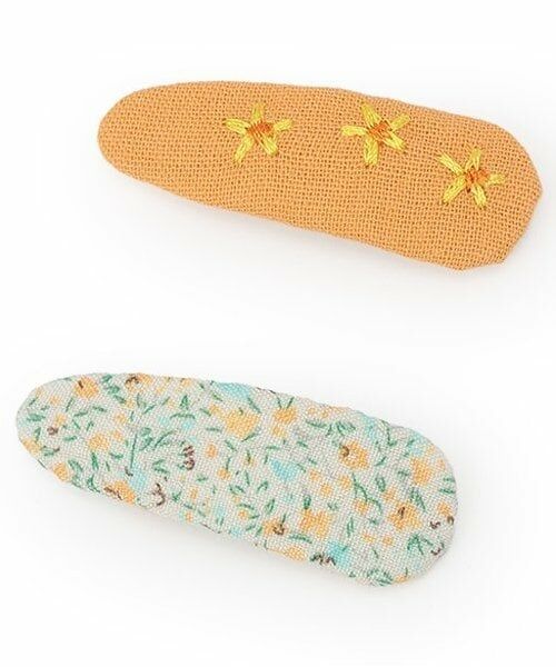 petit main / プティマイン ヘアピン | 刺しゅうヘアピン/L（オレンジ）