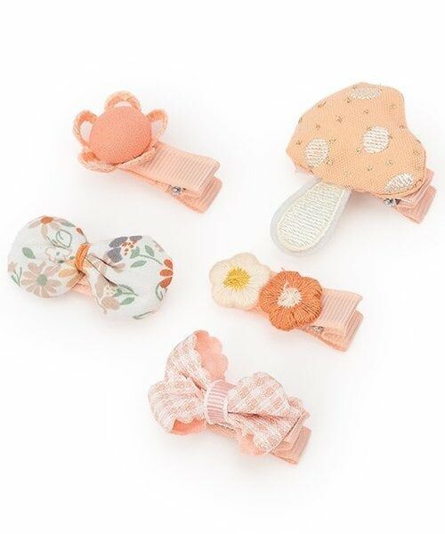 petit main / プティマイン ヘアピン | ヘアクリップセット/L（ピーチ）