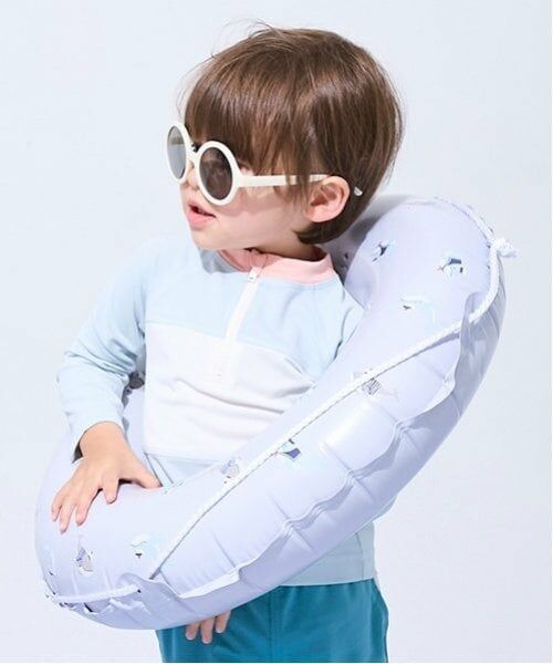 petit main / プティマイン 水着・スイムグッズ | ロープつき浮き輪(直径55cm)/L（ライト ブルー）