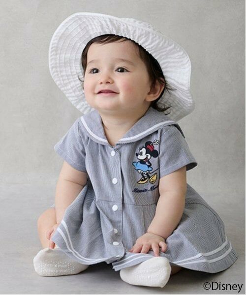 petit main / プティマイン ベビー・キッズウエア | 【Disney】セーラーOPセットアップ | 詳細1