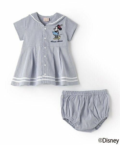 petit main / プティマイン ベビー・キッズウエア | 【Disney】セーラーOPセットアップ | 詳細6