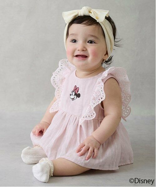 petit main / プティマイン ベビー・キッズウエア | 【Disney】肩フリルチュニックセットアップ | 詳細1