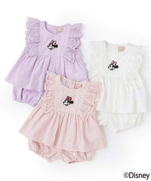 petit main / プティマイン ベビー・キッズウエア | 【Disney】肩フリルチュニックセットアップ | 詳細18