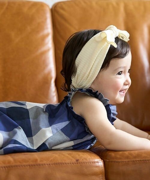 petit main / プティマイン ロンパース | 【リンク】マドラスチェックOPロンパース | 詳細2