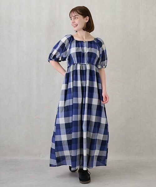 petit main / プティマイン ロンパース | 【リンク】マドラスチェックOPロンパース | 詳細5