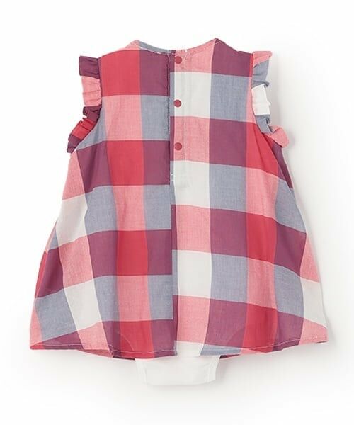 petit main / プティマイン ロンパース | 【リンク】マドラスチェックOPロンパース | 詳細6