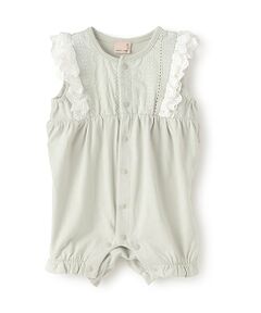 petit main / プティマイン ロンパース | レース切替カバーオール