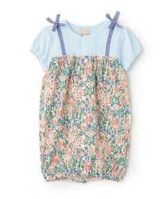 petit main / プティマイン ロンパース | 花柄切替2WAYオール