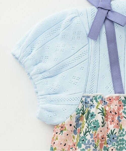 petit main / プティマイン ロンパース | 花柄切替2WAYオール | 詳細4