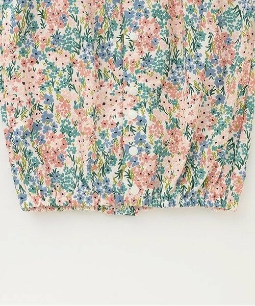 petit main / プティマイン ロンパース | 花柄切替2WAYオール | 詳細6