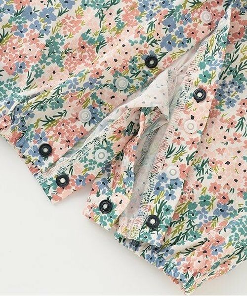 petit main / プティマイン ロンパース | 花柄切替2WAYオール | 詳細7
