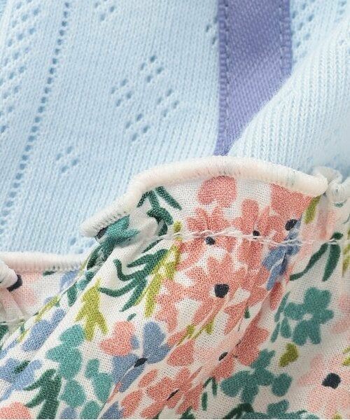 petit main / プティマイン ロンパース | 花柄切替2WAYオール | 詳細8