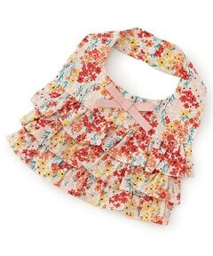 petit main / プティマイン スタイ・ビブ | 花柄切替ティアードスタイ