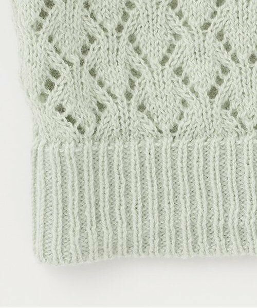 petit main / プティマイン ベビー・キッズウエア | 【UV】透かし編みカーディガン | 詳細4