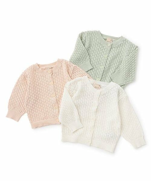 petit main / プティマイン ベビー・キッズウエア | 【UV】透かし編みカーディガン | 詳細6