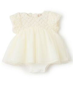 petit main / プティマイン ロンパース | 【リンク】チュールレースOPロンパース