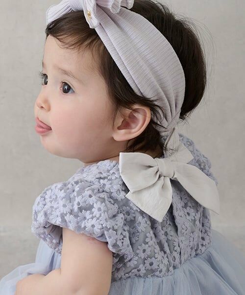 petit main / プティマイン ロンパース | 【リンク】チュールレースOPロンパース | 詳細3