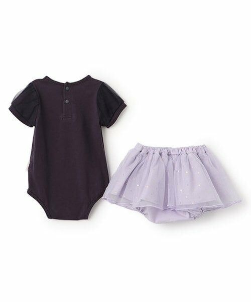 petit main / プティマイン ベビー・キッズウエア | 袖チュールロンパース＋スカパンセット | 詳細1