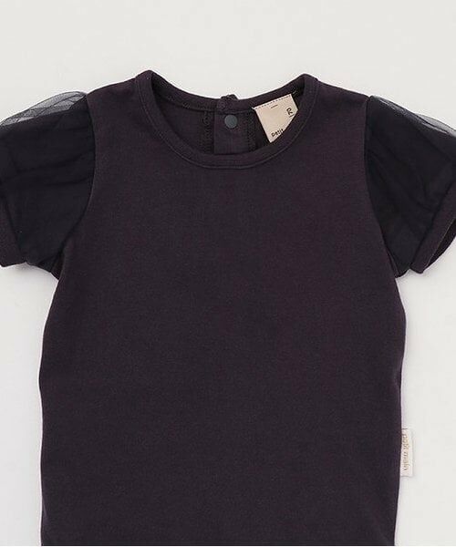 petit main / プティマイン ベビー・キッズウエア | 袖チュールロンパース＋スカパンセット | 詳細3