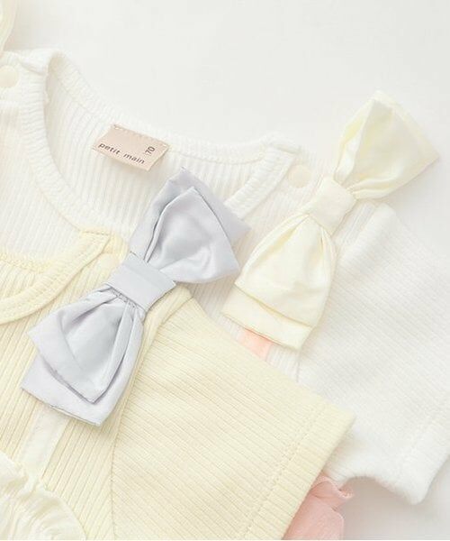petit main / プティマイン ロンパース | 【リンク】花刺しゅう半袖ワンピース(ベビー) | 詳細4