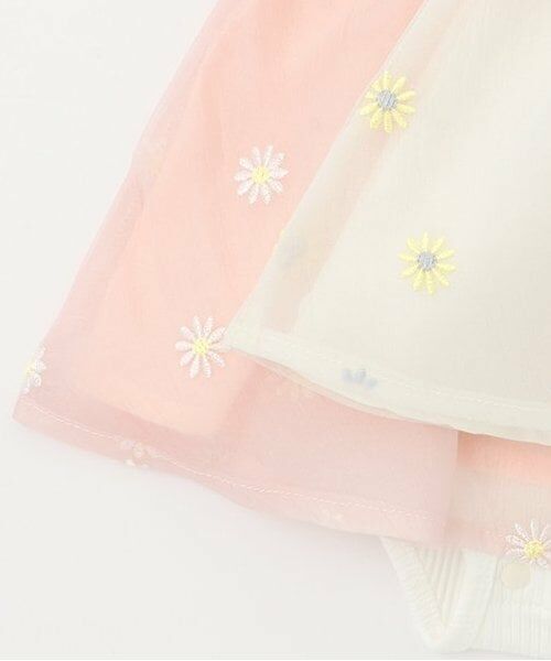 petit main / プティマイン ロンパース | 【リンク】花刺しゅう半袖ワンピース(ベビー) | 詳細5