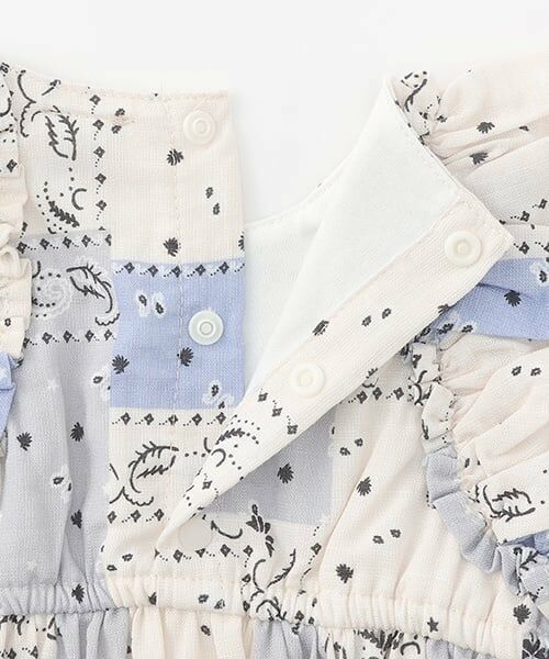 petit main / プティマイン ロンパース | 【リンク】花柄シャーリングワンピース(ベビー) | 詳細12