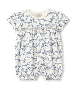 petit main / プティマイン ロンパース | アソート胸切替カバーオール